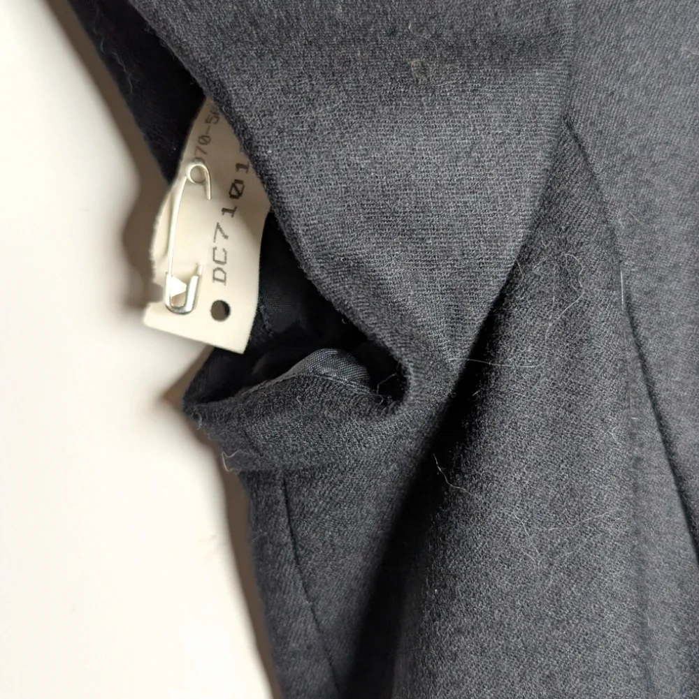 J. Crew Black V-neck Wool Blend‎ Professional Career Cap Sleeve Black 8